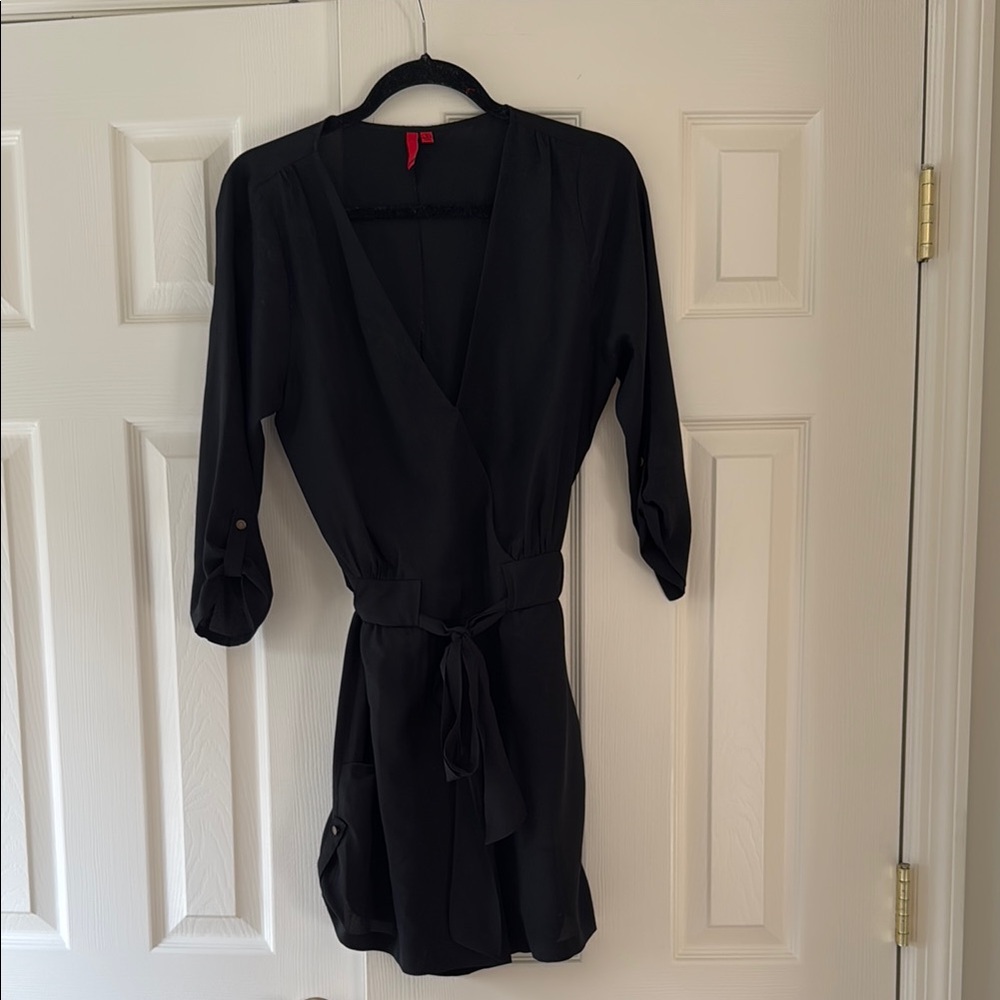 5|48 Black Wrap Dress